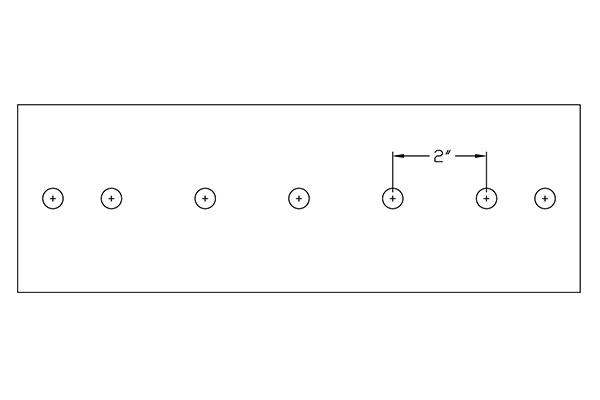 E Hole Pattern | Harger Lightning and Grounding